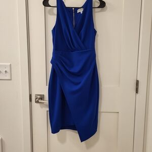 Elegant Blue Sleeveless Dress